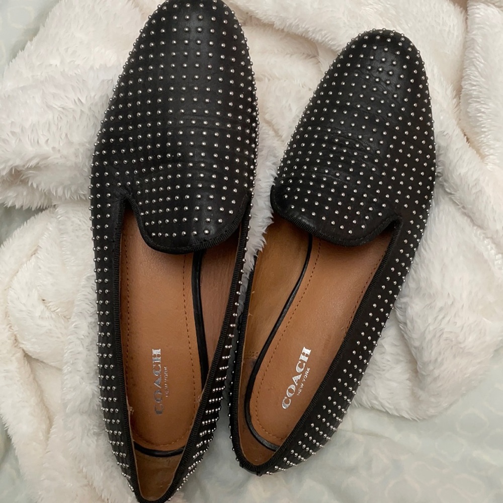 Coach studded flats